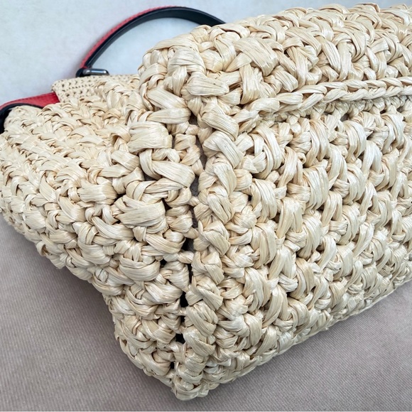 Fendi Peekaboo XL Python and Raffia Bag Rare - Picture 10 of 17